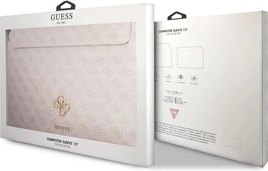 Mbështjellës Guess GUCS13G4GFPI për laptop/tablet 13", rozë