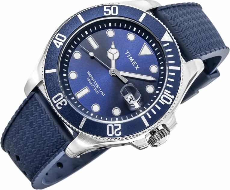 Orë dore për meshkuj Timex, e kaltër