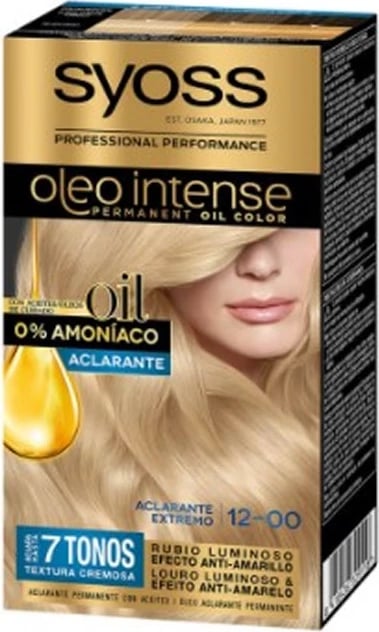 Ngjyrë për flokë Syoss Oleo Intense 12-0 Extreme Lightening unisex