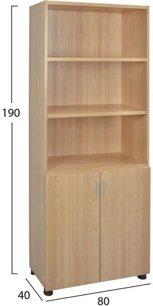 Raft profesional për zyre, ngjyrë lisi, FH2055.11, 80x40x190 cm