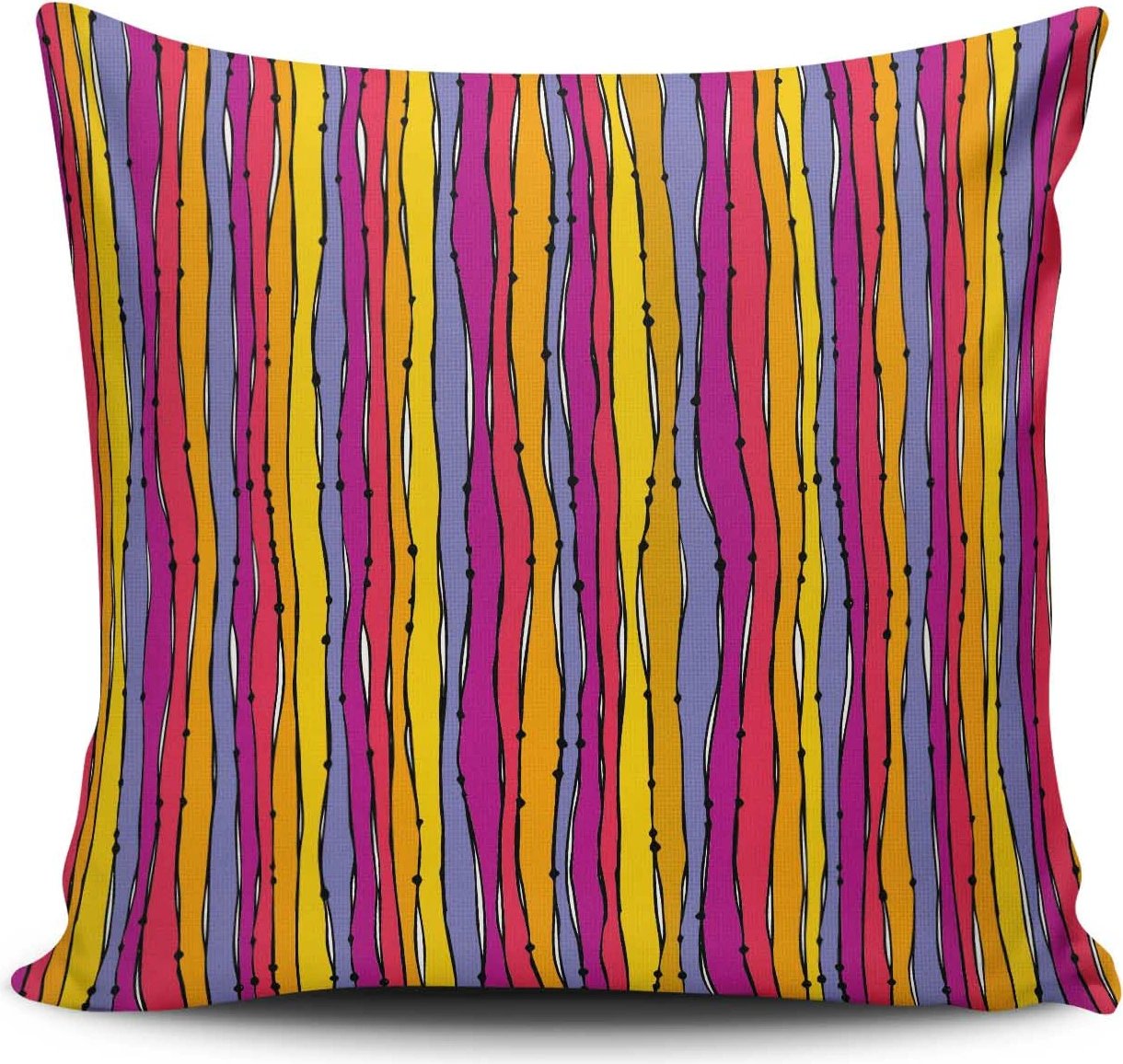 Jastëk mbulesë Aberto Design, NKLF-210, shumëngjyrëshe, 43x43cm