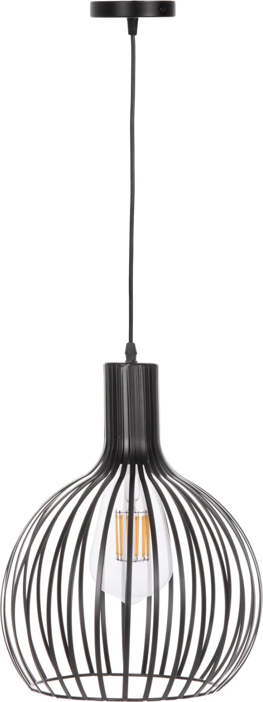 Llambë varëse tavani, kapak metali i zi, FH4164, Φ28x138H cm