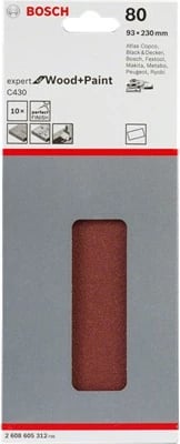Letër zmerile Bosch C 430, 93x186mm, granulim 60, 10 copë