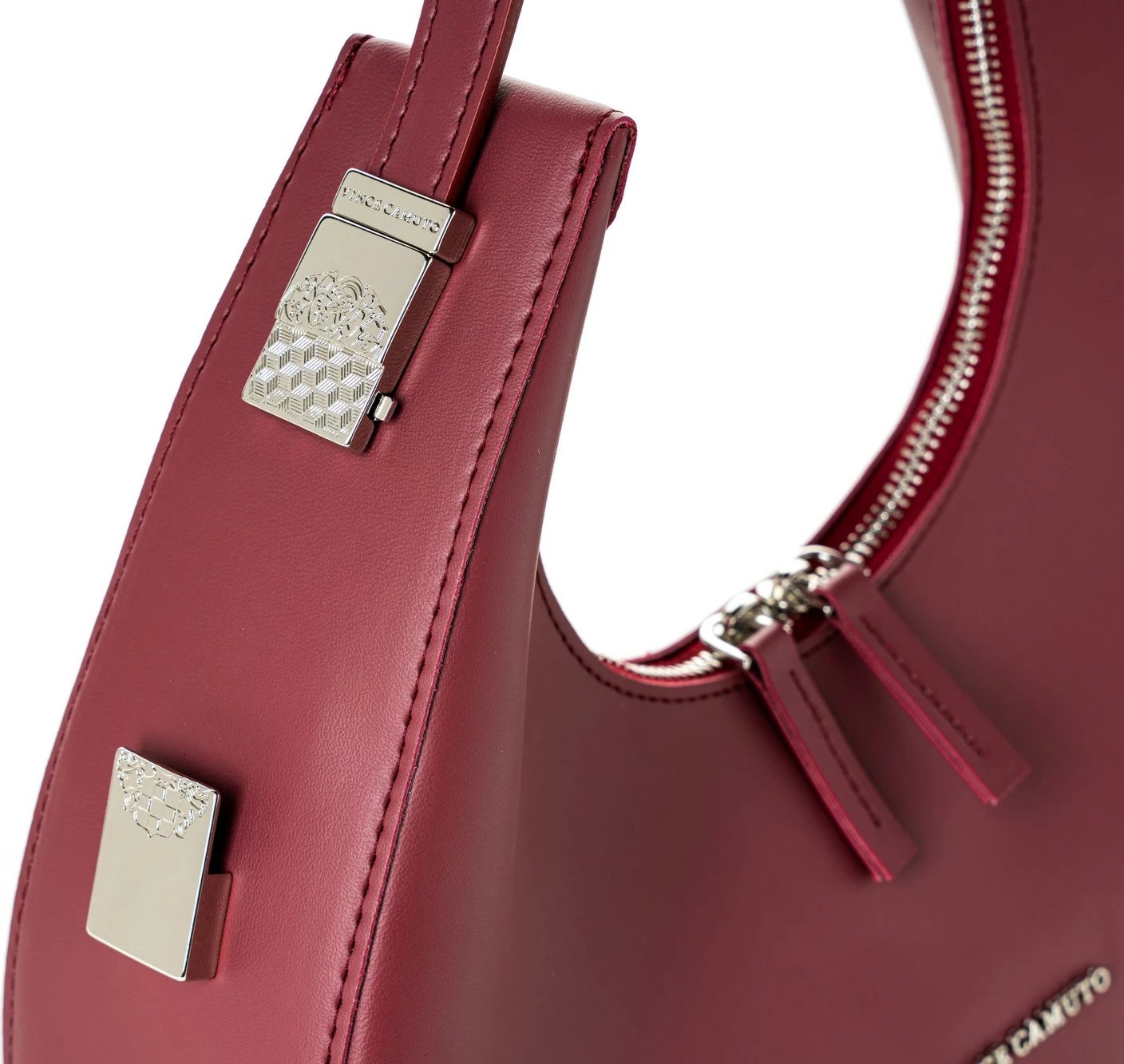 Çantë krahu ngjyrë e kuqe claret, Vince Camuto, Riviera