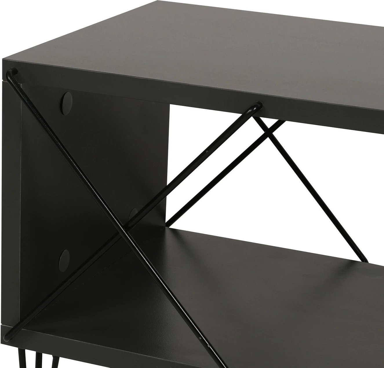 Komodë për TV Hanah Home, Street, ngjyrë antracit