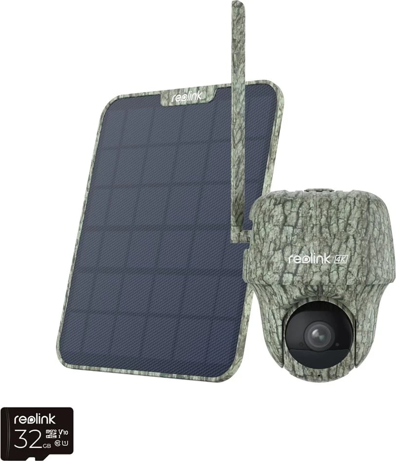 Kamerë Reolink Go Series G450 me Panel Diellor, 4K 4G LTE, 32GB, Kamuflazh Kamerë Reolink Go Series G450 me Panel Diellor, 4K 4G LTE, 32GB, Kamuflazh