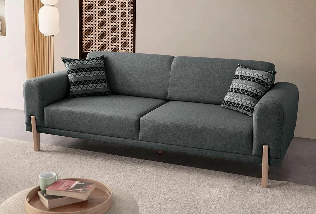 Divan-krevat treshe, ngjyrë antracit, Atelier del Sofa