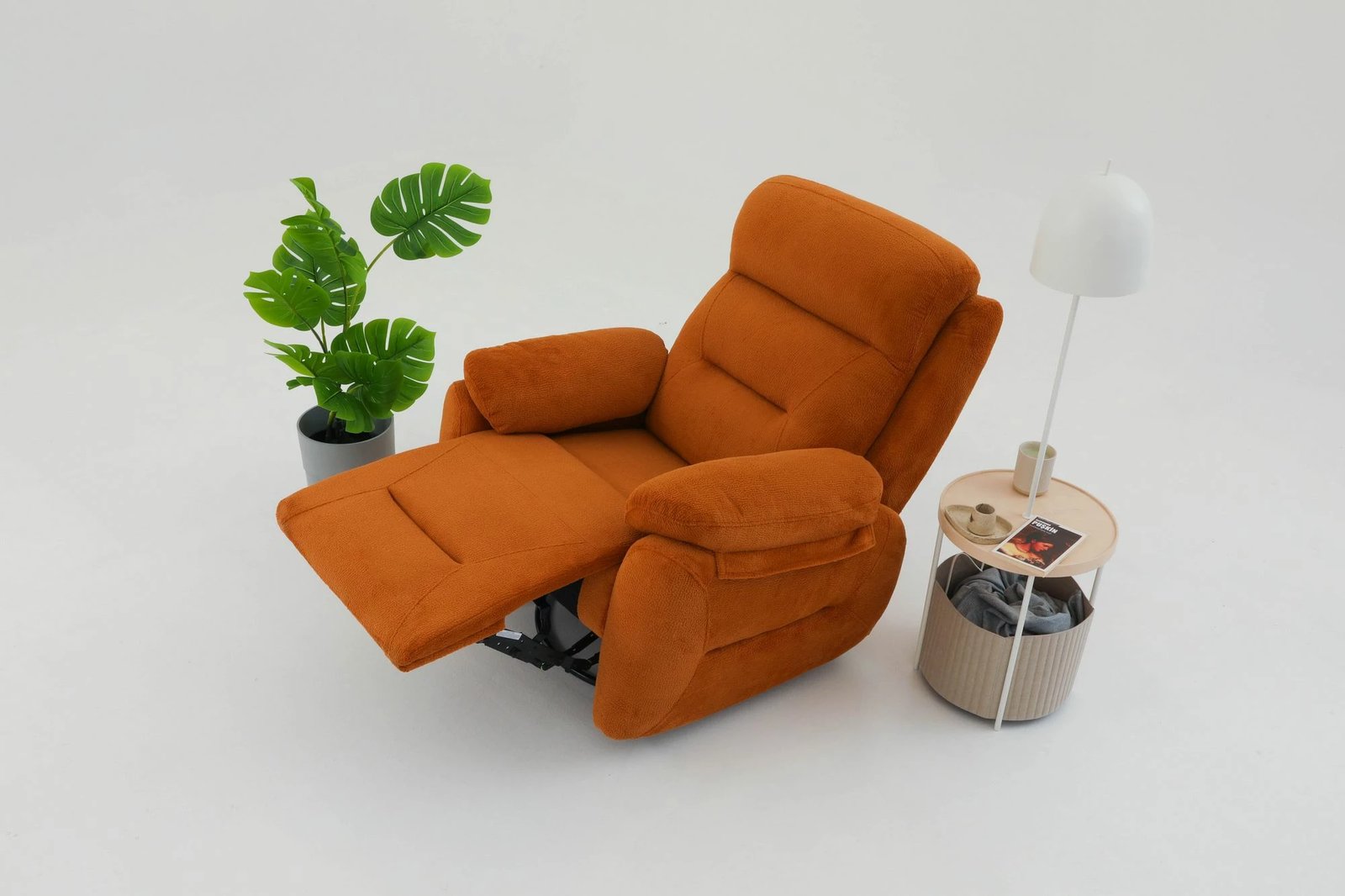 Karrige relaksuese Comfort, ngjyrë e kuqe qeramike, Atelier del Sofa