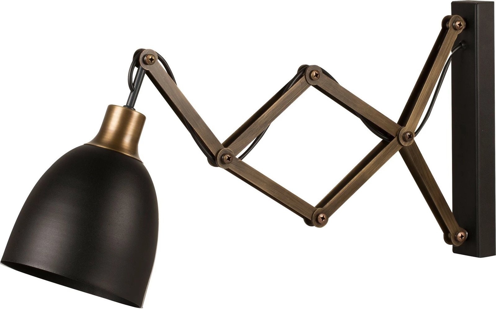 Llambë muri Opviq, Sivani - MR - 725, ngjyrë e zezë, vintage