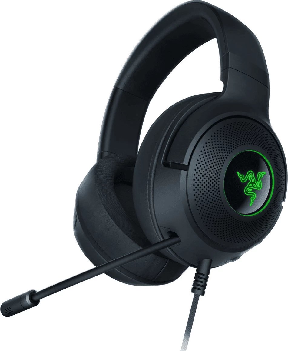 Kufje gaming me mikrofon, Razer Kraken V3 X RZ04-03750300-R3M1, me ndriçim RGB, të zeza