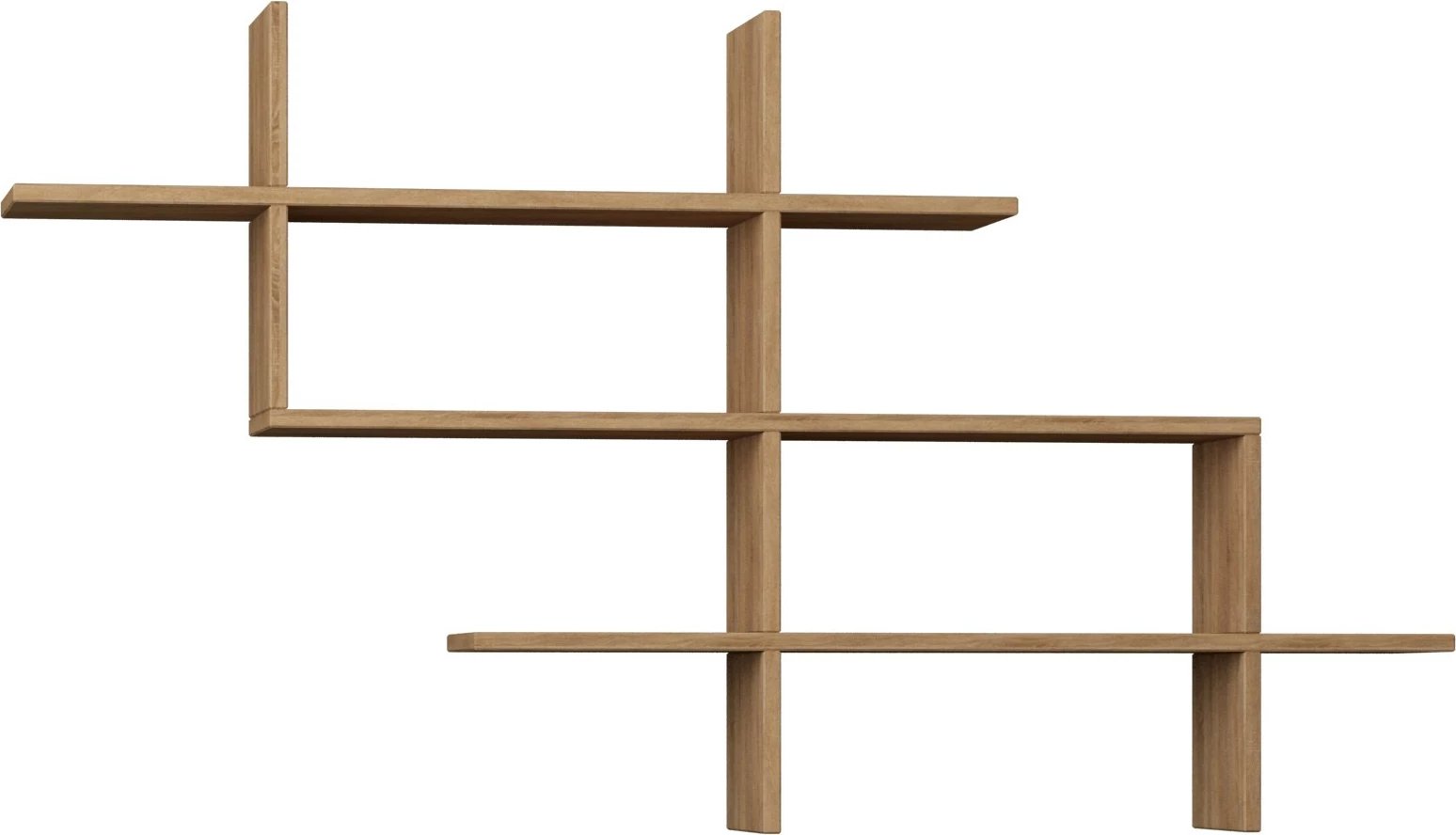 Raft librash Skye Decor, ngjyrë lisi, Halic