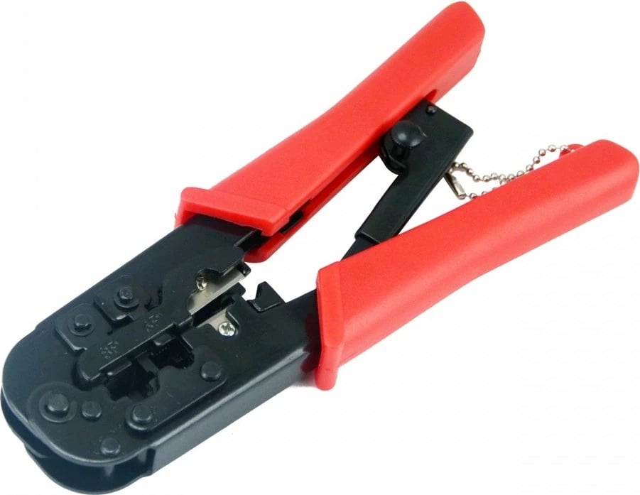 Vegël krimpimi Gembird T-WC-02 për RJ45/RJ12/RJ11, e kuqe