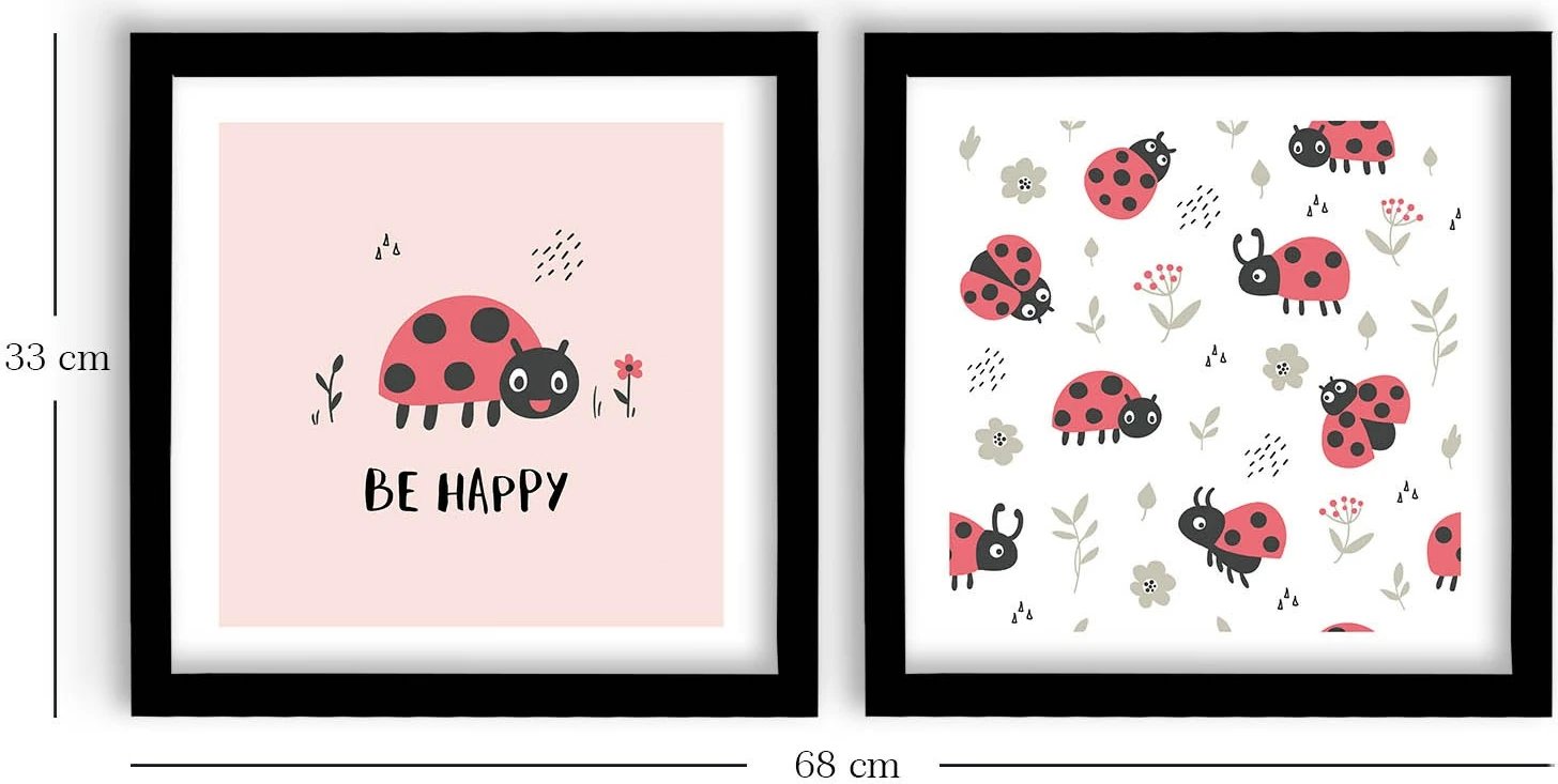 Pikturë dekorative me kornizë MDF (2 copë), Wallity, 2P3333SCT-008