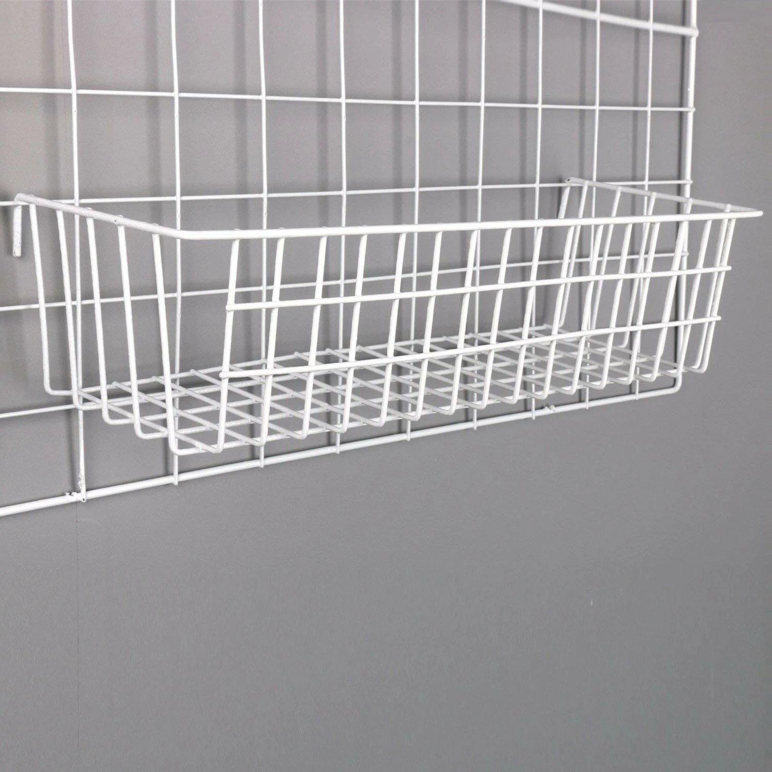 Aksesor dekorativ metalik për mur, Wallity, WR014, i bardhë, 38x13x16cm