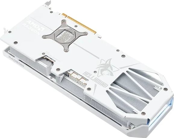 Kartelë grafike PowerColor Hellhound Radeon RX 9070 XT, 16 GB GDDR6, Bardhë