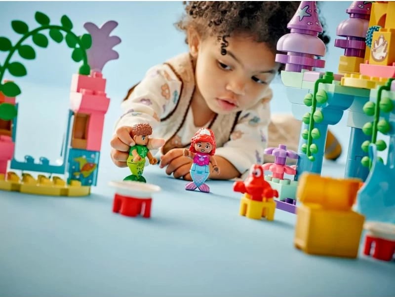 Set lodrash LEGO Duplo për fëmijë, Ariel's Magical Underwater Palace
