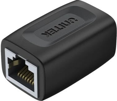 Adapter rrjeti UNITEK A1026BK, RJ-45 në RJ-45, Cat6, e zezë
