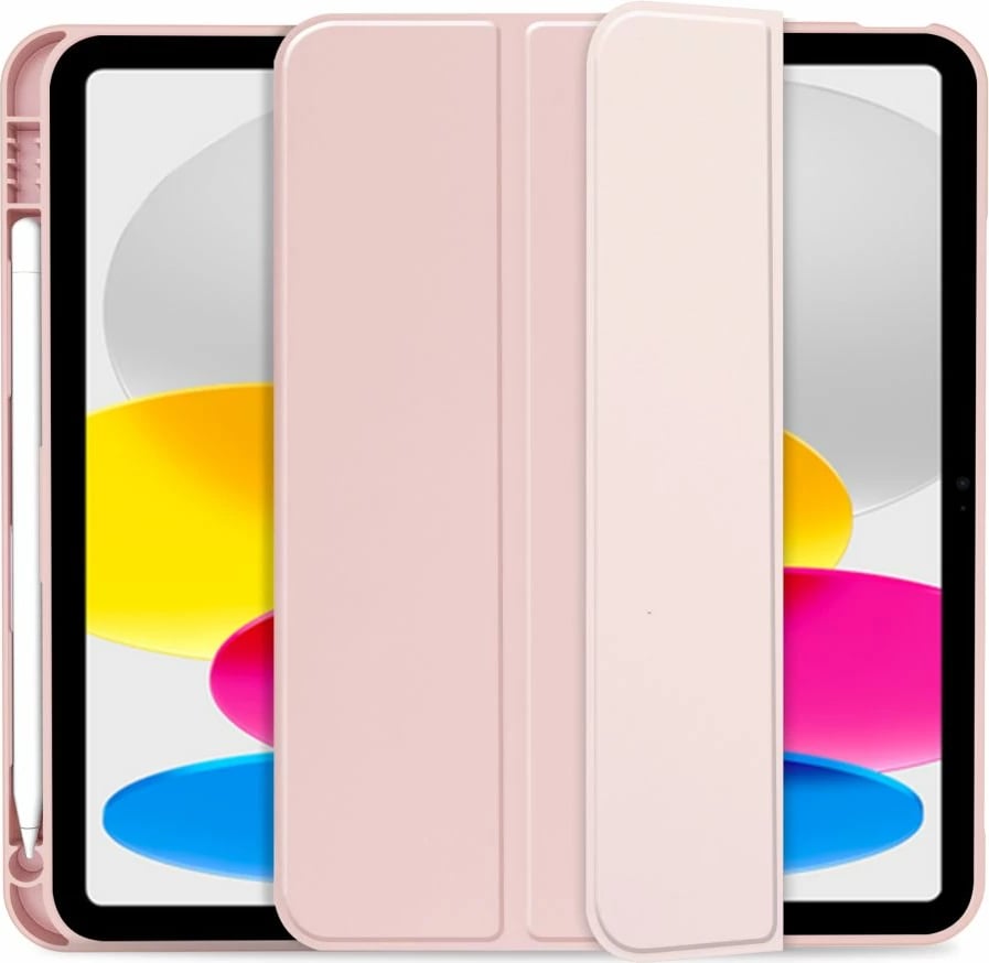 Mbështjellës Tech-Protect SC Pen për iPad 10.9" (2022), silikon, rozë e çelur