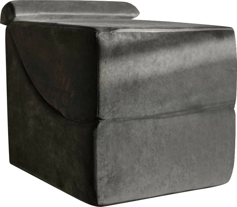 Divan Bella, kadife, ngjyrë antracit, Atelier del Sofa