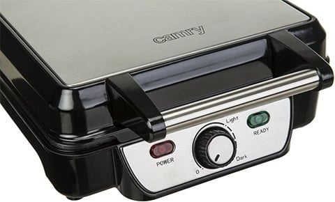 Aparat për vaflla Camry CR 3025, 1150W, i zi/inox