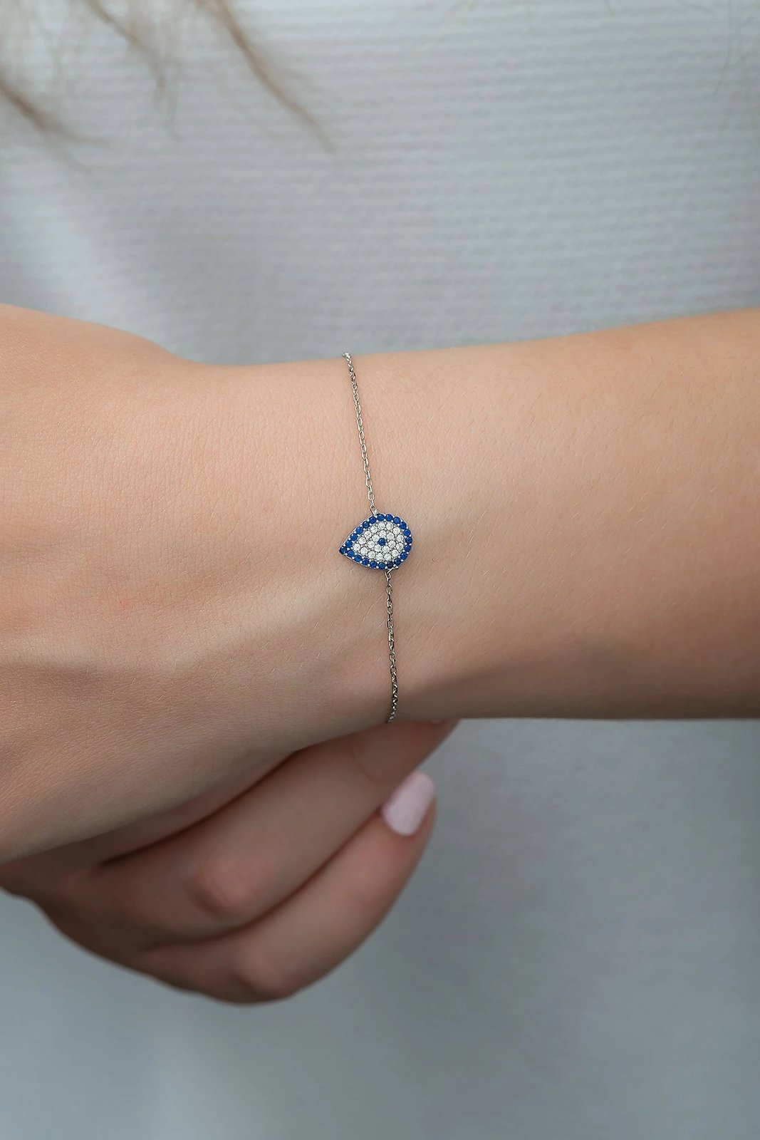 Byzylyk argjendi, Jumeon, TRDYL763, ngjyrë argjendi, blu e errët, e bardhë