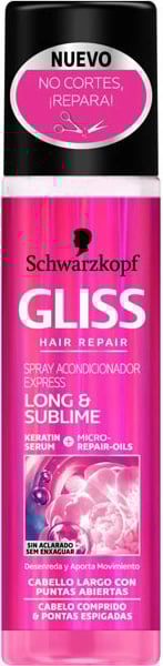 Spray kondicioner për flokë Schwarzkopf Gliss Long & Sublime 200ml
