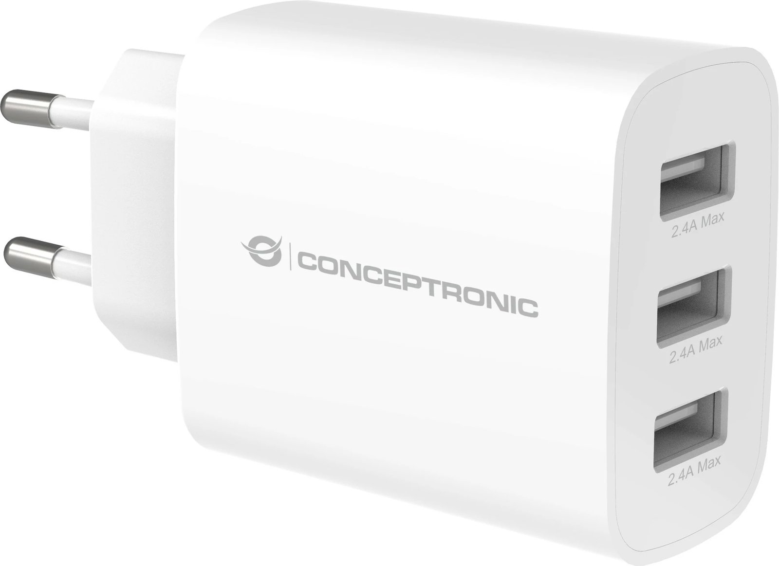 Karikues Conceptronic 3 porta USB-A 30W i bardhë