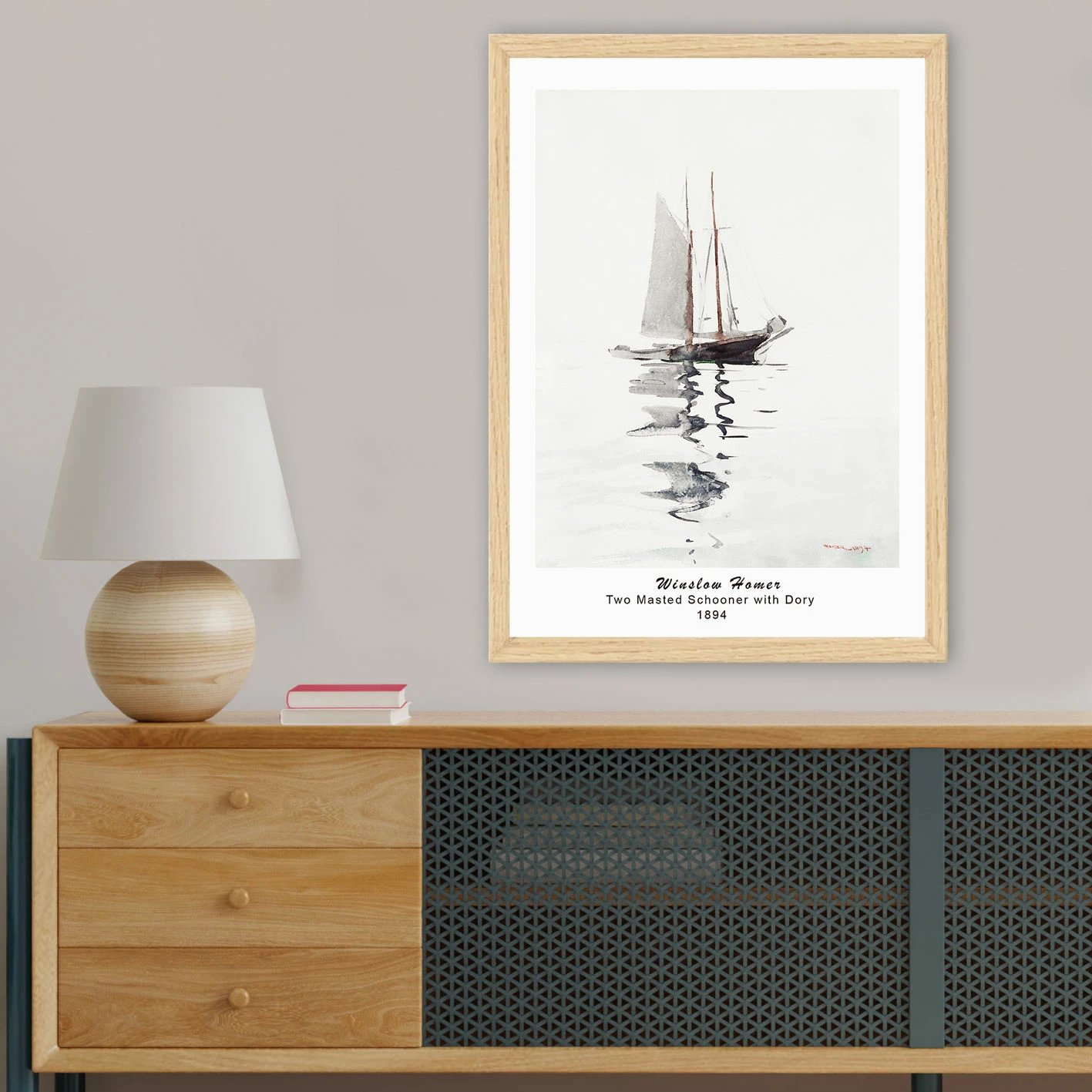 Pikturë dekorative me kornizë, shumëngjyrëshe, NC7436502338366-3545, 35x45cm