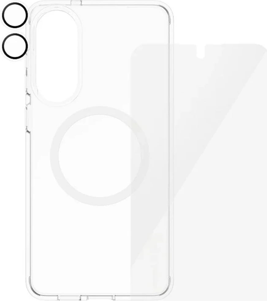 Set mbrojtës 3-në-1 PanzerGlass CARE për Samsung Galaxy S25 Edge, transparent