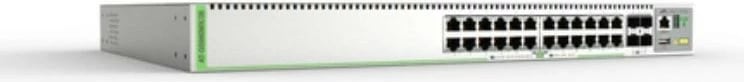 Switch Allied Telesis L3 Stackable 24x 10/100/1000-T 4x SFP+ porta, furnizim energjie i vetëm, kabllo BE