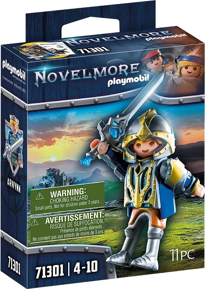 Figurinë aksioni Playmobil Novelmore 71301 Arwynn me armaturë Invincibus, 11 pjesë