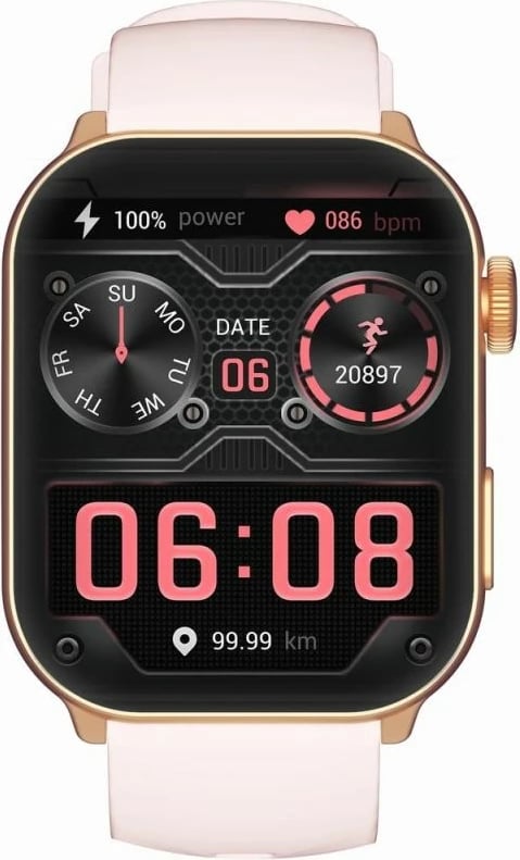 Smartwatch për femra Gravity, rozë