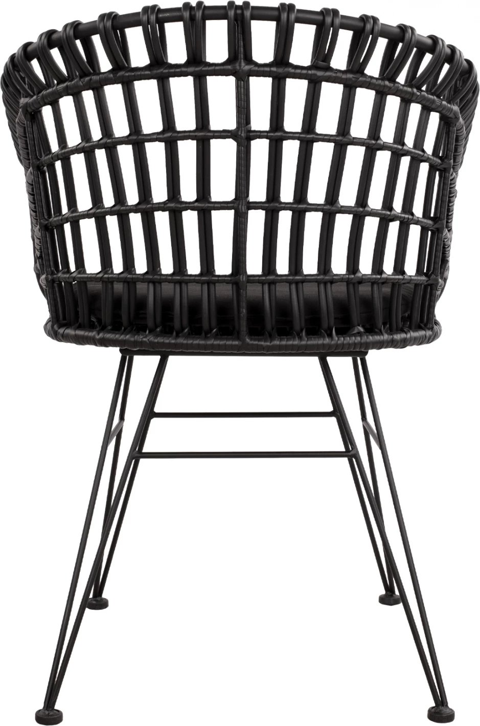 Karrige foleje metalike Allegra FH5456.02, thurje e zezë, 59x56.5x83 cm