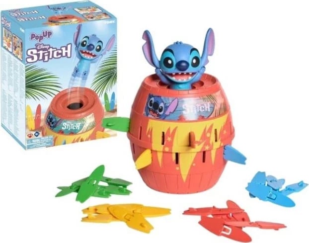 Lojë tavoline Tomy Pop Up Stitch, për zhvillim të shkathtësisë, shumëngjyrëshe