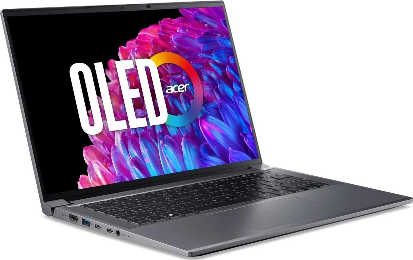 Laptop Acer Swift X SFX14-72G, Ultra 5 125H, 14.5" OLED, 32GB, 512GB, Win11, RTX 3050, Gri