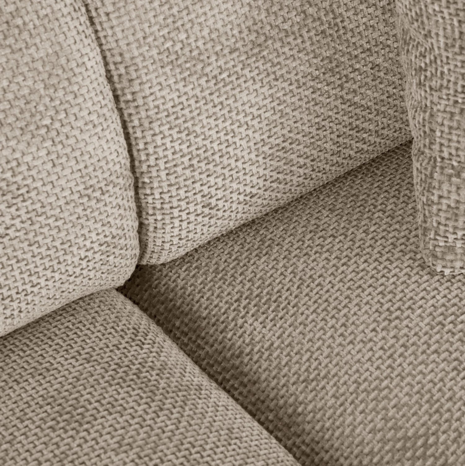 Divan qoshe BRICKEN FH3275.01L, pëlhurë bezhë, 110-282x98-160x72H cm