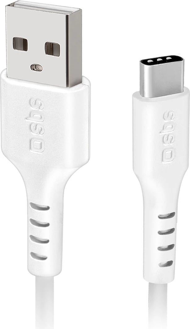 Kabllo USB-A në USB-C SBS TECABLEMICROC15W, 1.5m, Bardhë