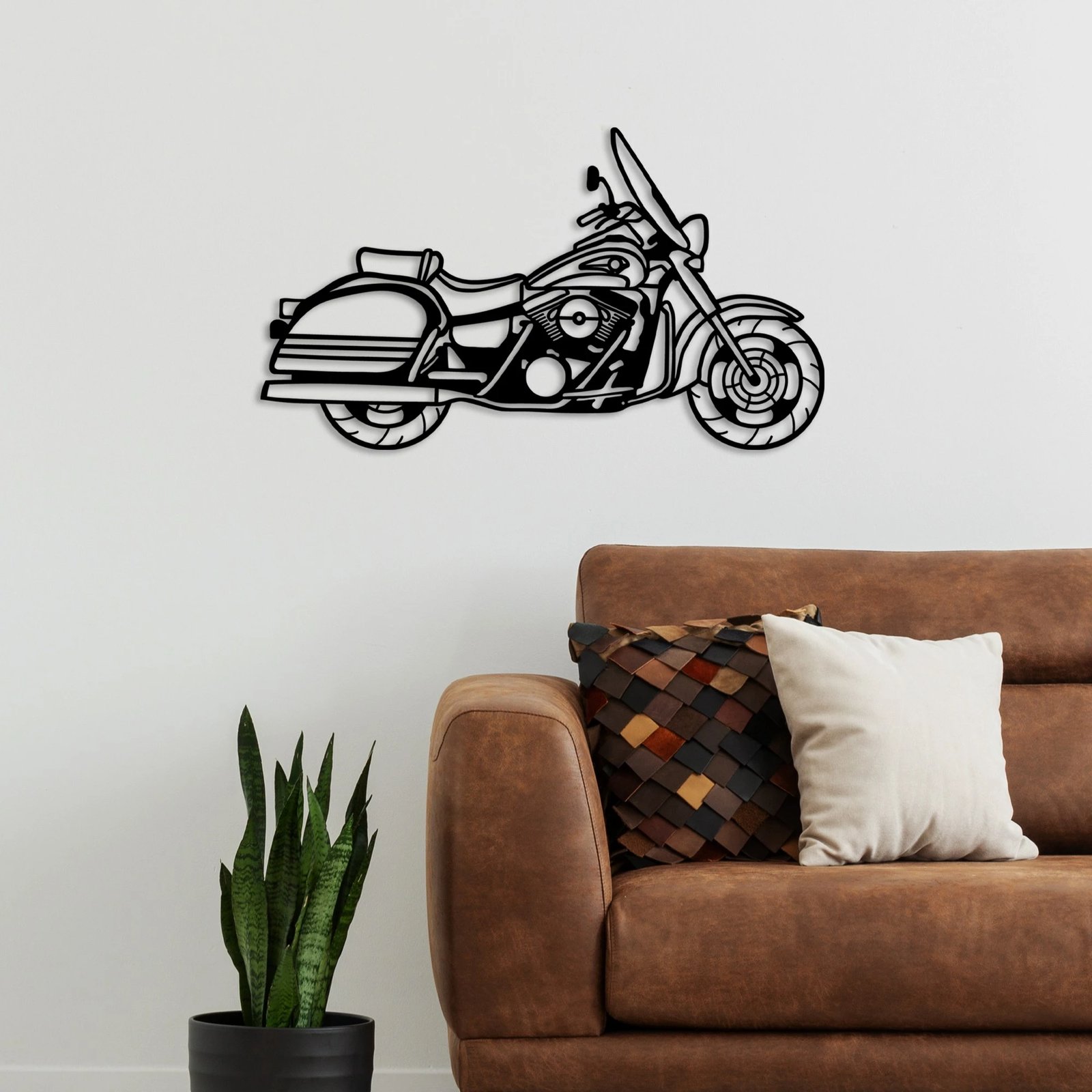 Aksesor dekorativ për mur, metal, motorçikletë, Wallity