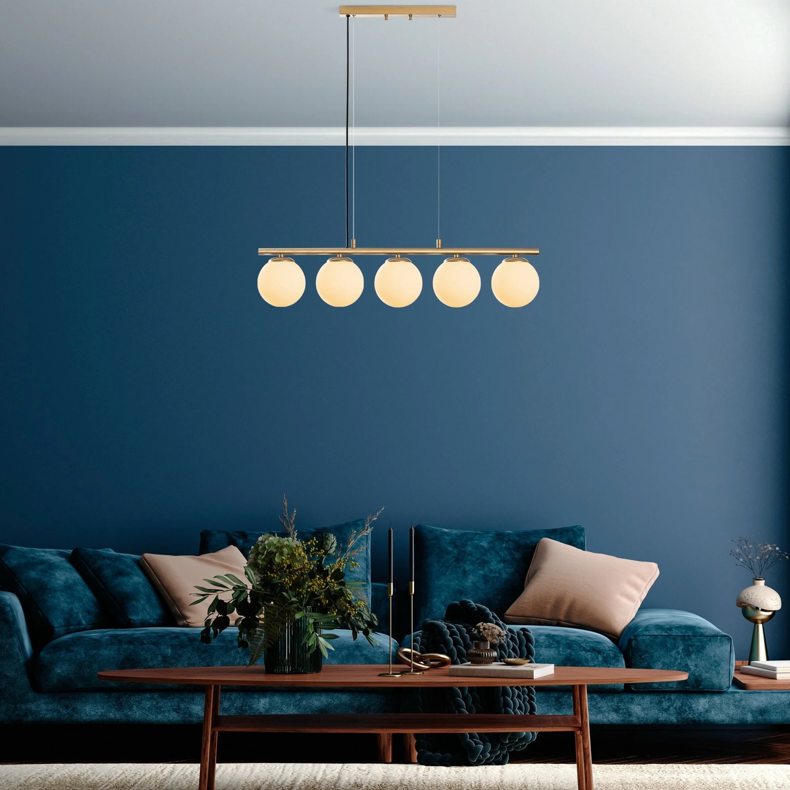 Llambadar Opviq, Dual, ngjyrë ari, 5 llampa