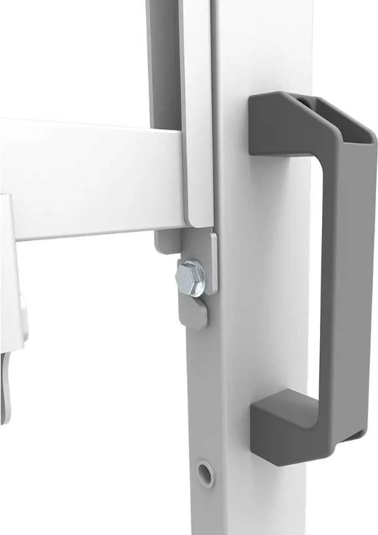 Stendë/karrocë mobile TV/monitor Neomounts MOVE Go XL FL50-575WH1, për 65-110", 125 kg, rregullim lartësie, rafte pajisjesh, e bardhë