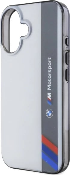 Mbështjellës BMW M Motorsport për iPhone 16 Plus, Gri