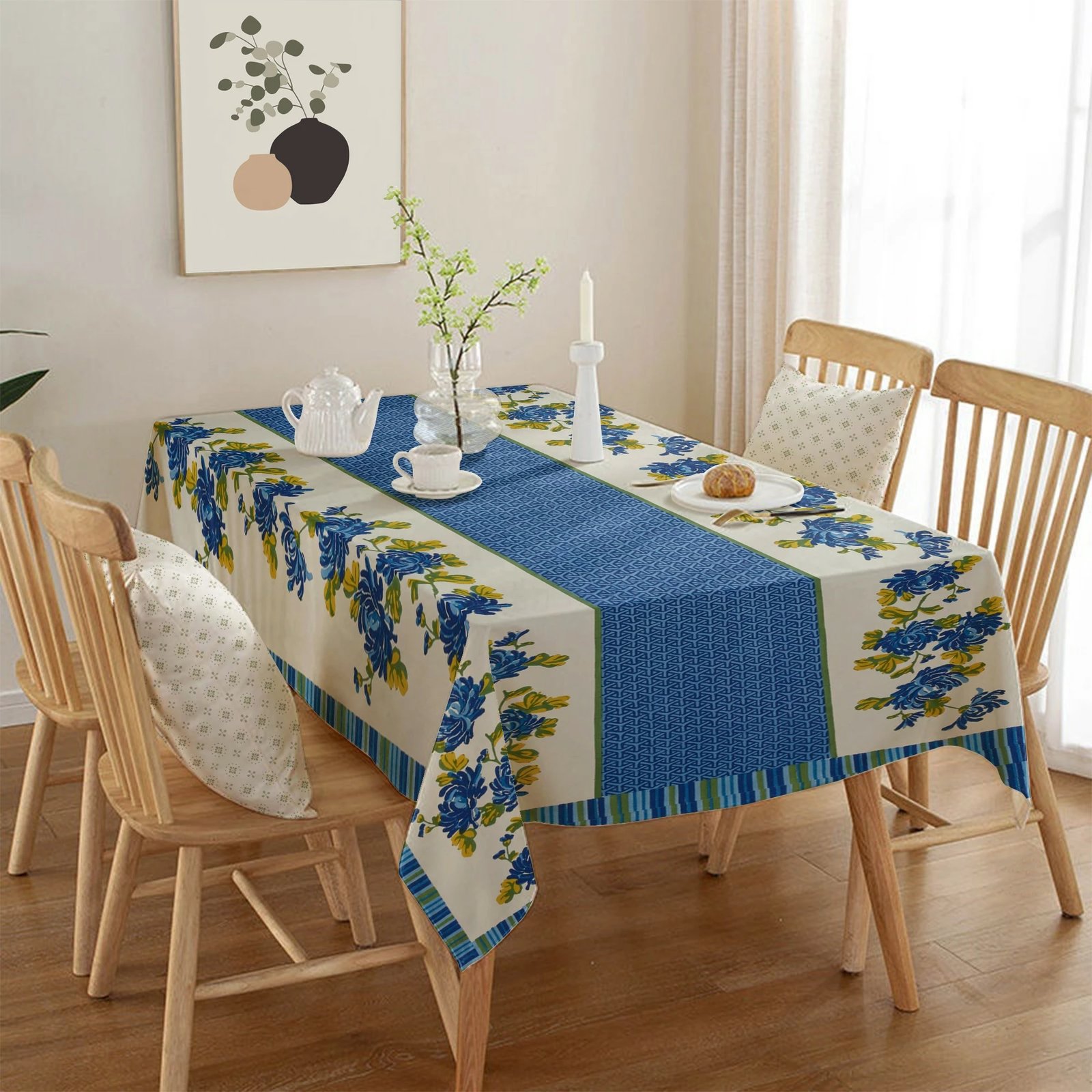 Mbulesë tavoline Hermia, shumëngjyrëshe, Asr-tblclt25-17, 140x300cm