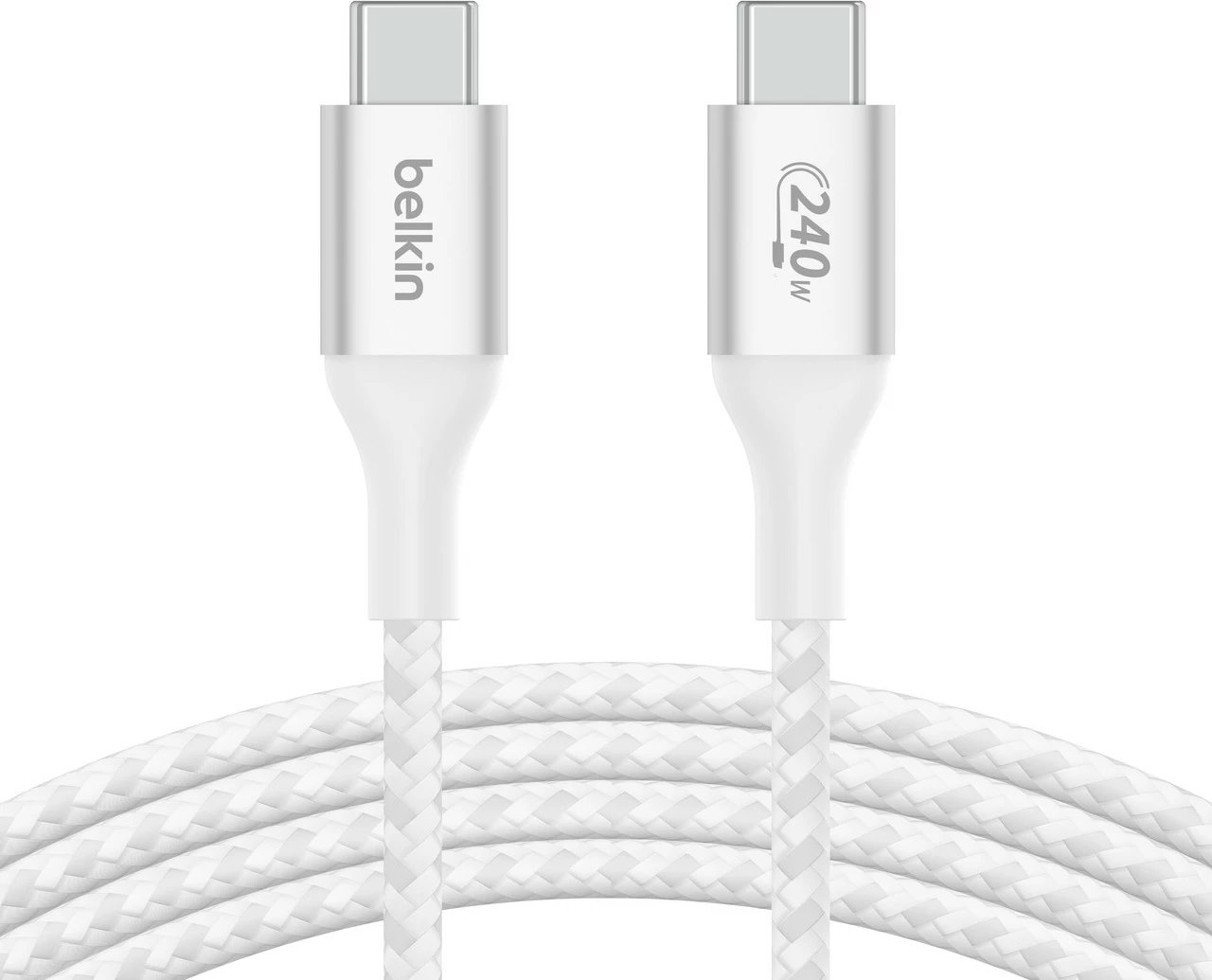 Kabllo Belkin CAB015bt1MWH, 1 m, USB C, USB 2.0, Bardhë