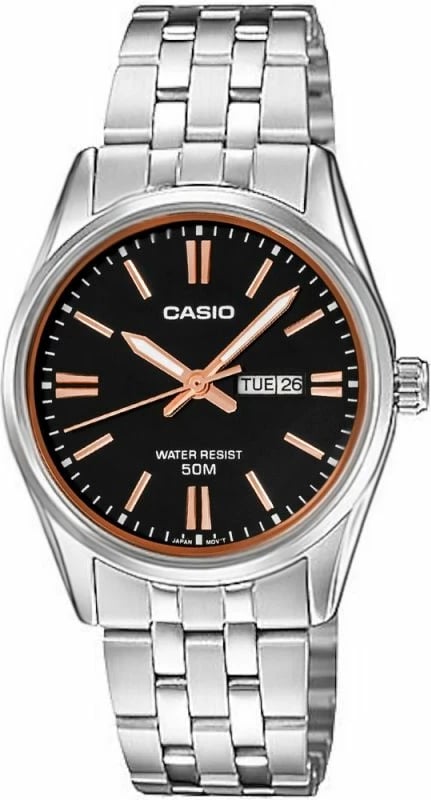 Orë dore për femra CASIO, argjendi
