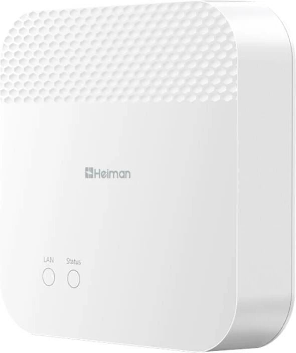 Gateway smart Heiman HS6GW, Zigbee 3.0/Wi-Fi, Tuya Smart Life, Bardhë