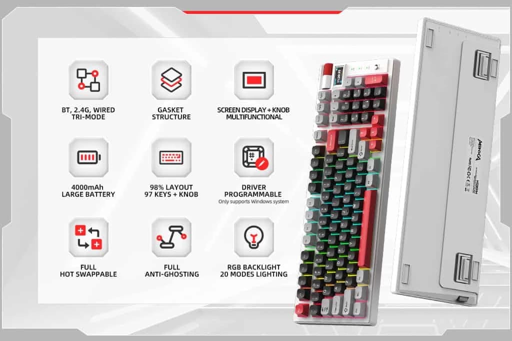 Tastierë MONKA KG991W