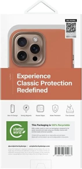 Mbështjellës UNIQ Lyden për iPhone 16 Pro Max 6.9", MagClick, terrakotë