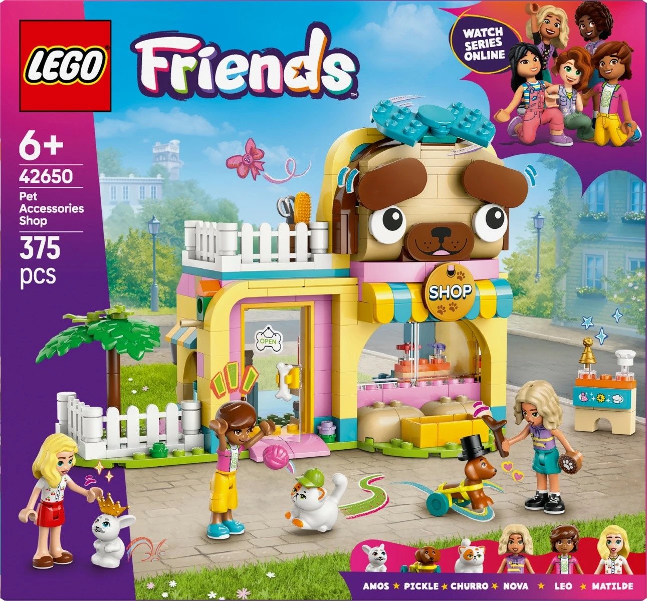 Set ndërtimi LEGO Friends 42650 Pet Accessories Shop, 375 pjesë, plastikë Set ndërtimi LEGO Friends 42650 Pet Accessories Shop, 375 pjesë, plastikë