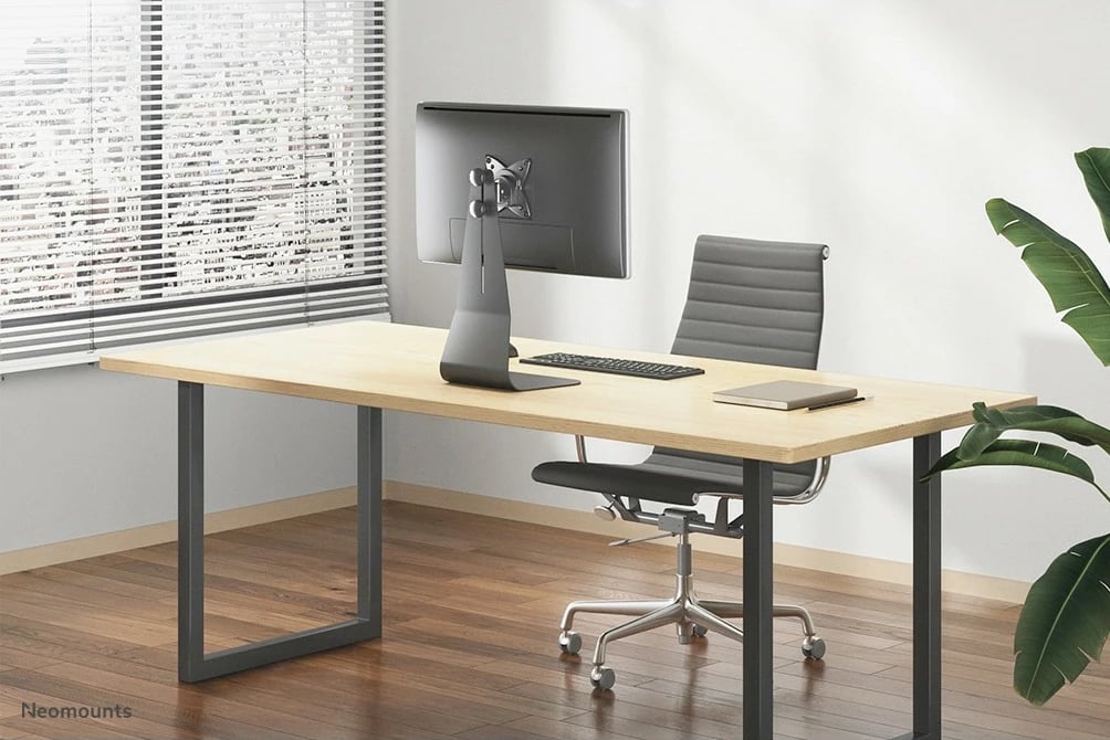 Mbajtëse monitori Neomounts FPMA-D850BLACK, 10-27 inç, rregullim lartësie, çelik, e zezë