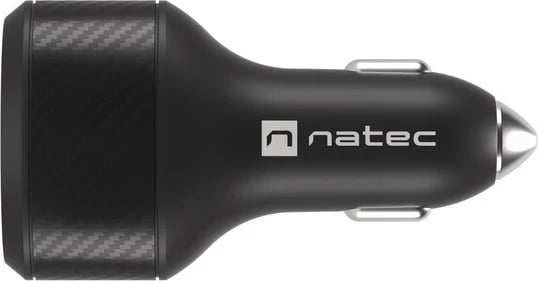 Karikuesi për në veturë Natec Coney 84W QC 3.0, ngjyrë e zezë